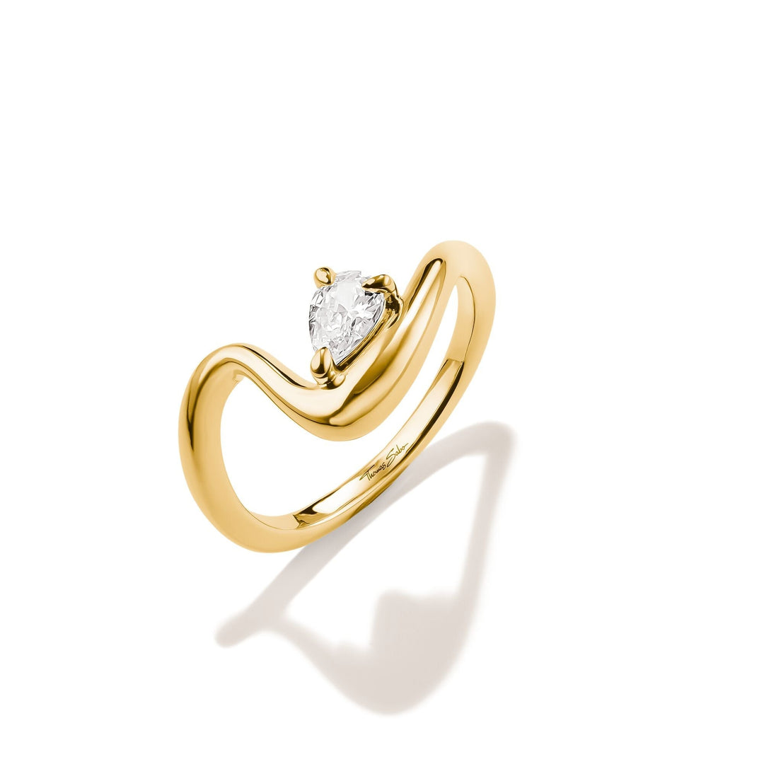 THOMAS SABO Ring with zirconia in teardrop shape TR2543MY