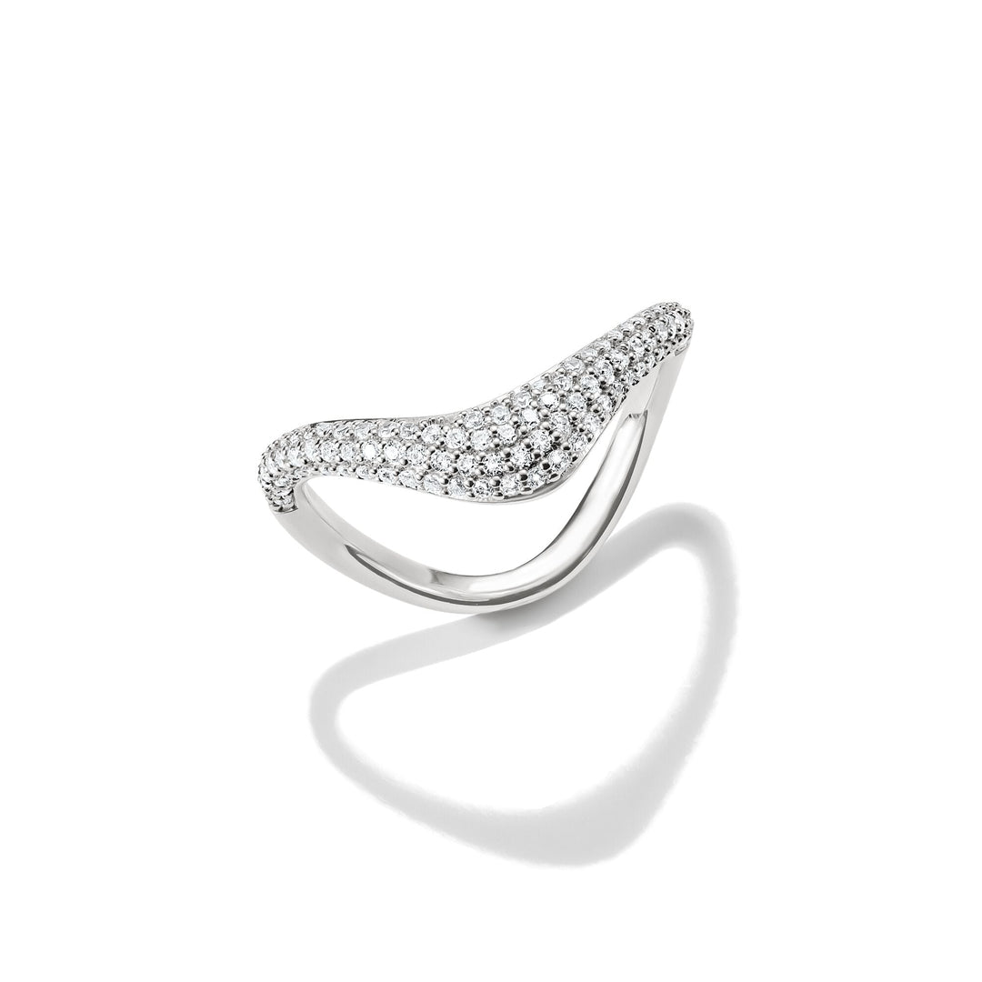 THOMAS SABO Ring with zirconia in wave shape TR2546