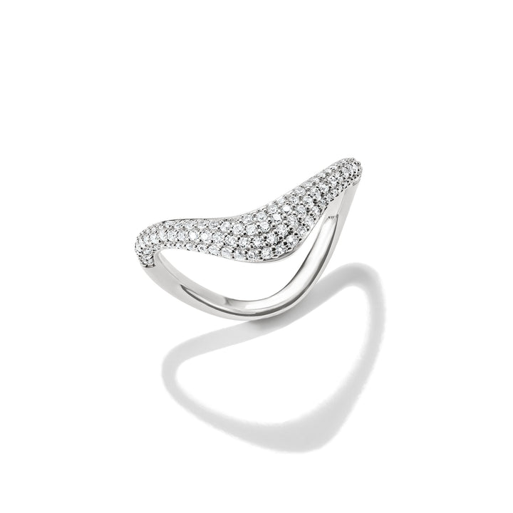 THOMAS SABO Ring with zirconia in wave shape TR2546