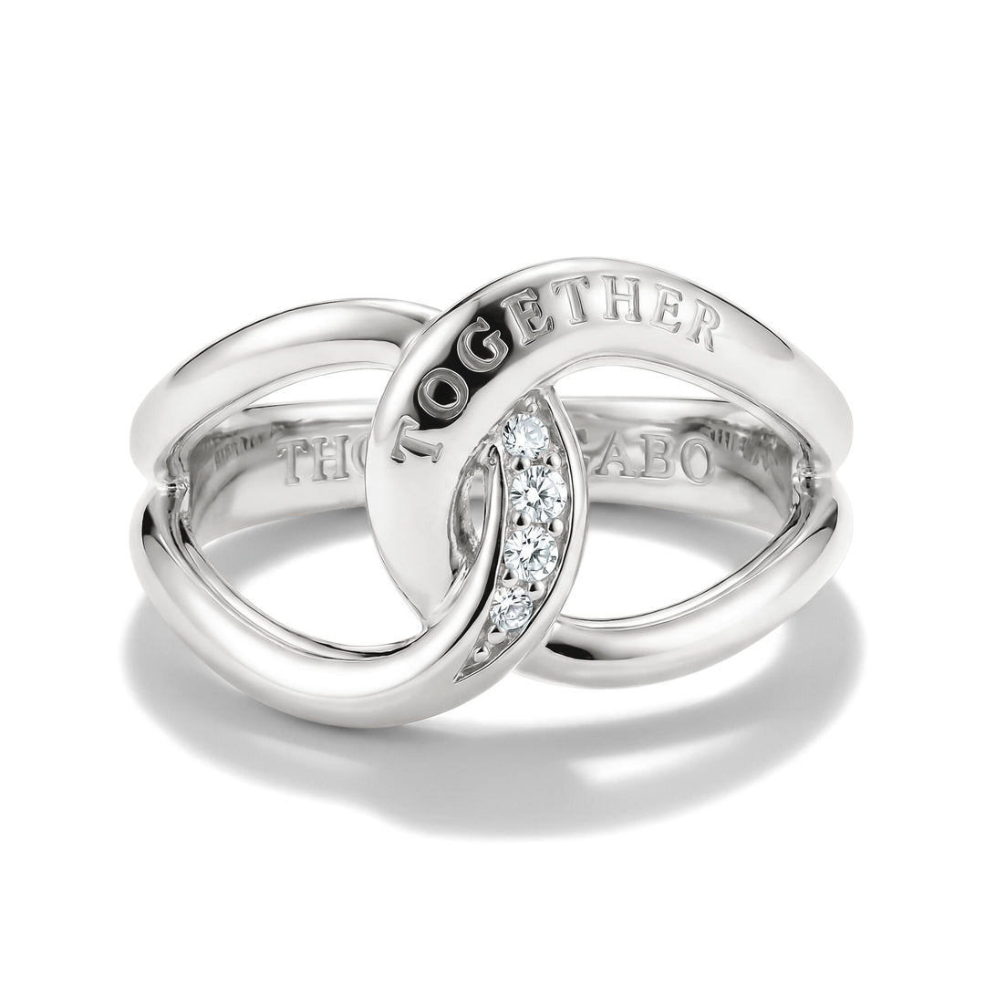 THOMOS SABO Ring Together with zirconia TR2547