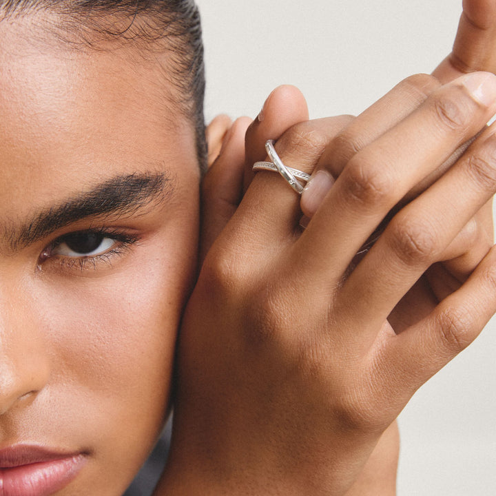 THOMAS SABO Double ring with zirconia TR2548