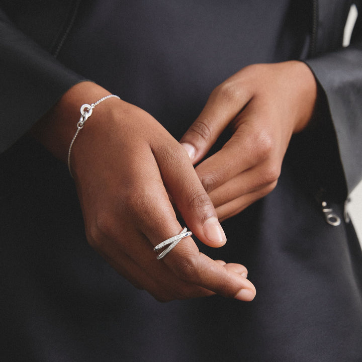 THOMAS SABO Double ring with zirconia TR2548