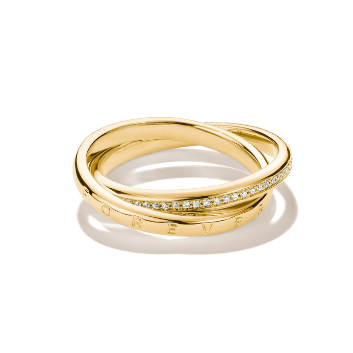THOMAS SABO Double ring with zirconia TR2548MY