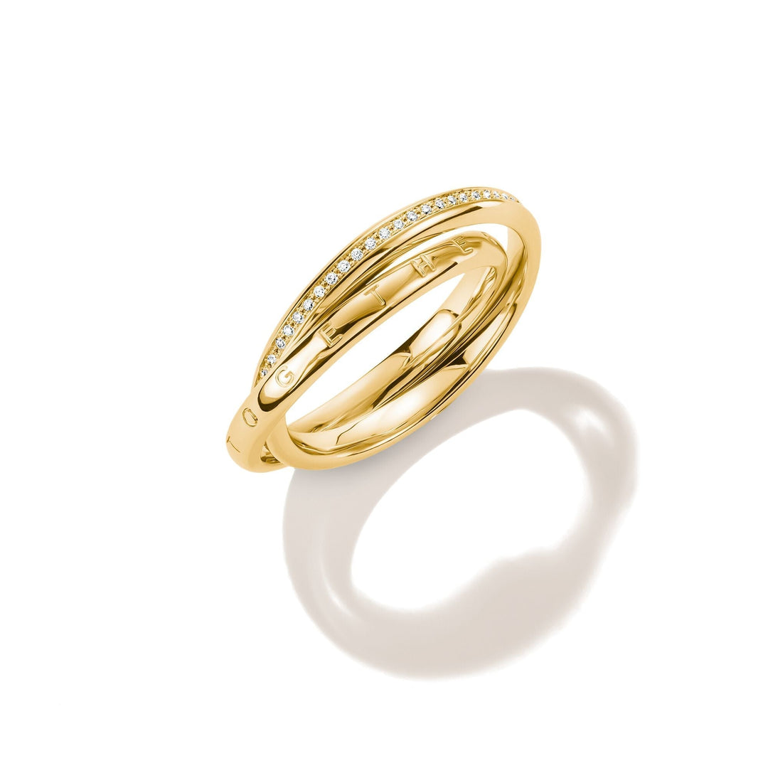 THOMAS SABO Double ring with zirconia TR2548MY