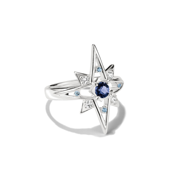 Thomas Sabo Ring star with blue stones TR2550U
