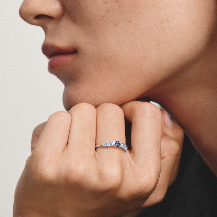 Thomas Sabo Ring with blue stones TR2551U