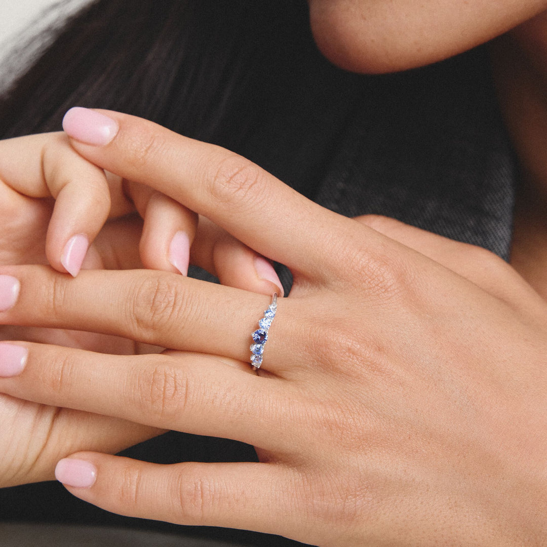 Thomas Sabo Ring with blue stones TR2551U