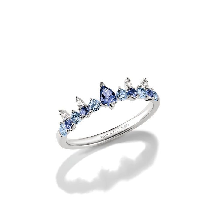 Thomas Sabo Ring with blue stones TR2552U
