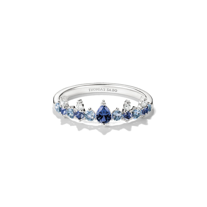 Thomas Sabo Ring with blue stones TR2552U