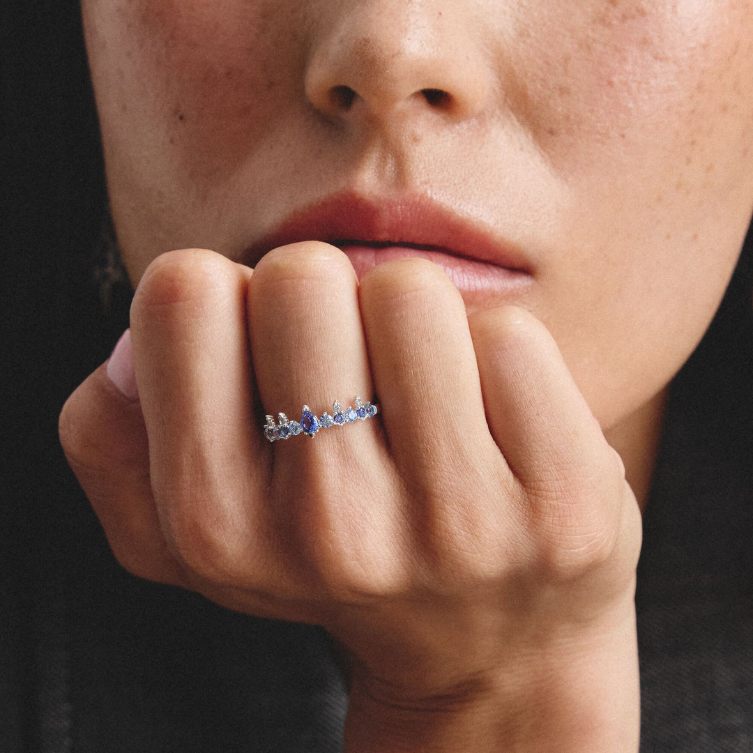Thomas Sabo Ring with blue stones TR2552U