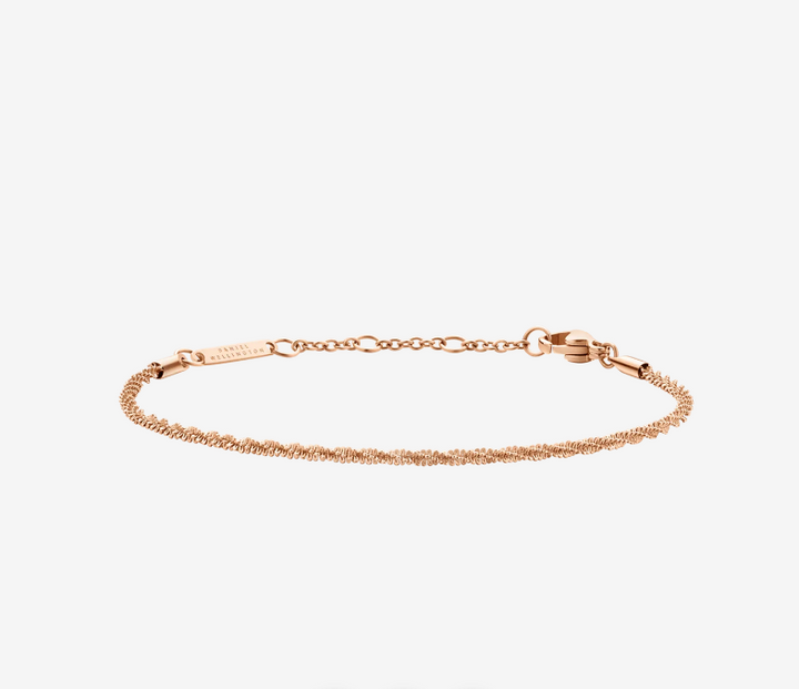 DANIEL WELLINGTON Twisted Chain Bracelet Rose Gold DW00400559