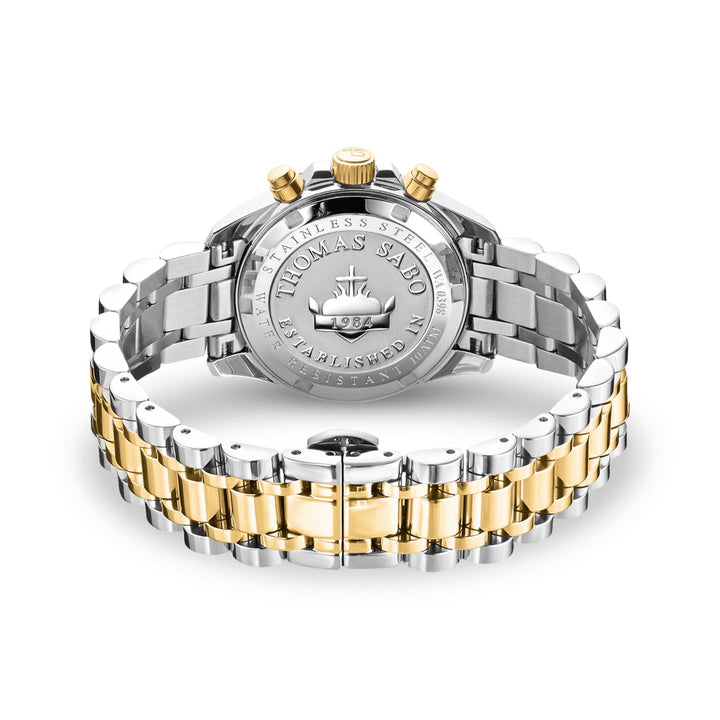 THOMAS SABO Divine Chrono Watch with Dial in Black Yellow TWA0398