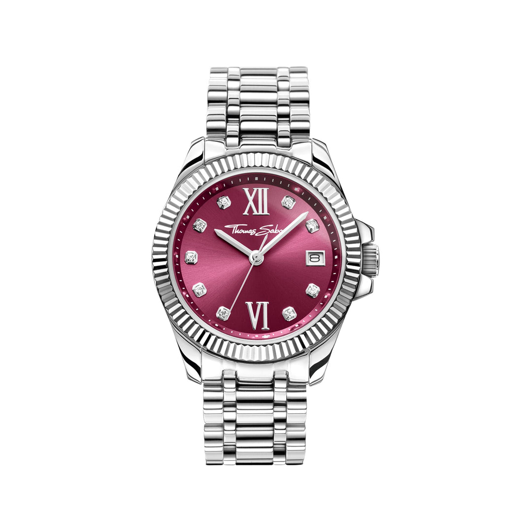 THOMAS SABO Women's Watch Divine Burgundy with Zirconia Stones TWA0407