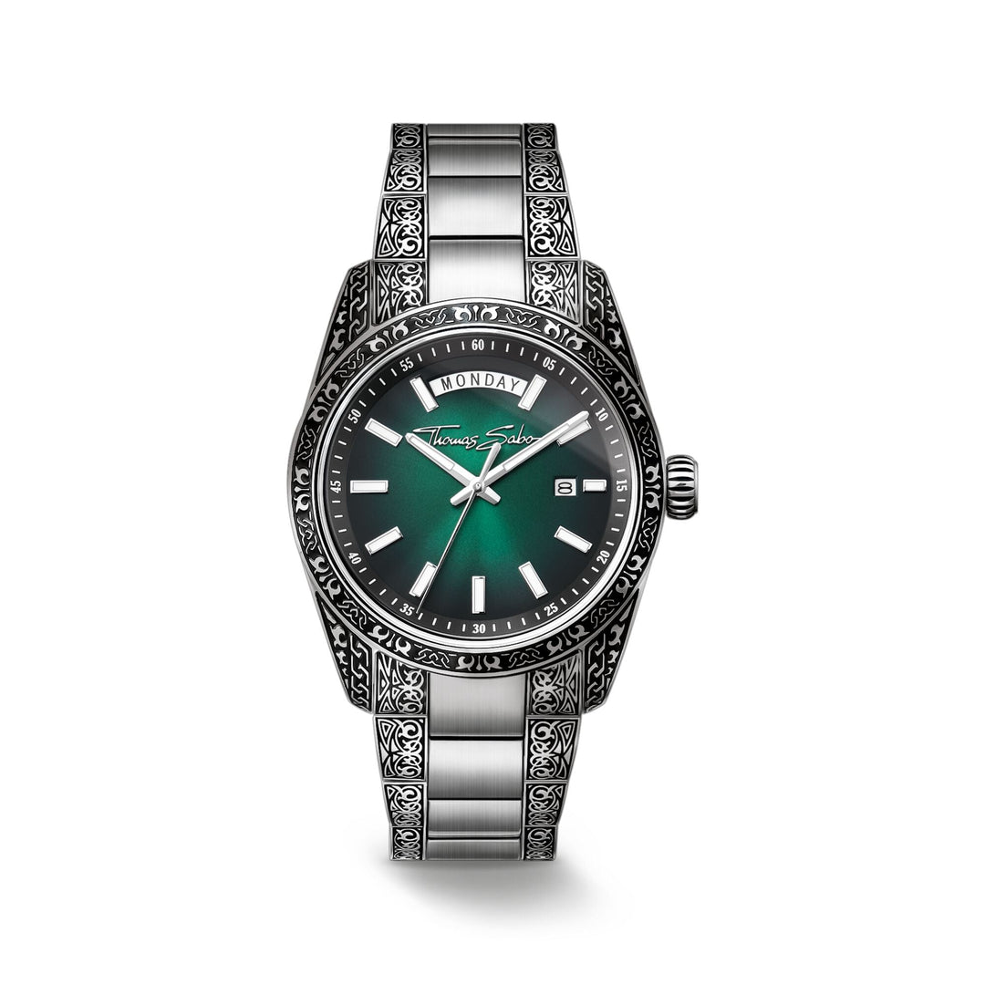 THOMAS SABO Rebel Revive Watch 40mm Green TWA0440