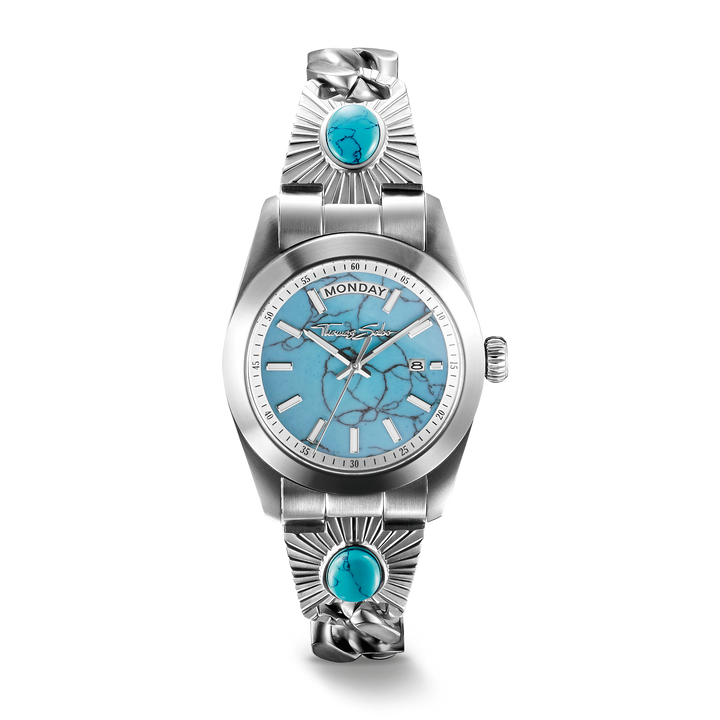 THOMAS SABO Elyndra Watch with turquoise dial 36 mm TWA0450