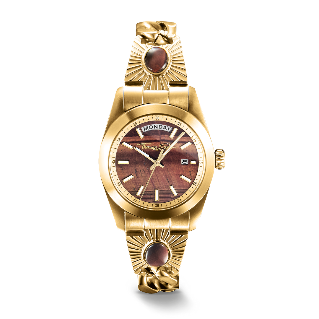 THOMAS SABO Elyndra Watch with red tiger eye dial 36 mm TWA0451