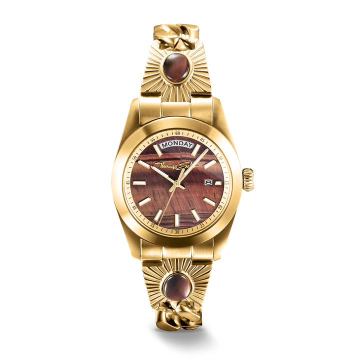 THOMAS SABO Elyndra Watch with red tiger eye dial 36 mm TWA0451