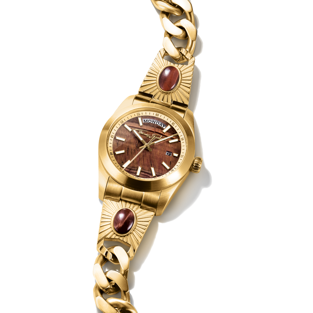 THOMAS SABO Elyndra Watch with red tiger eye dial 36 mm TWA0451