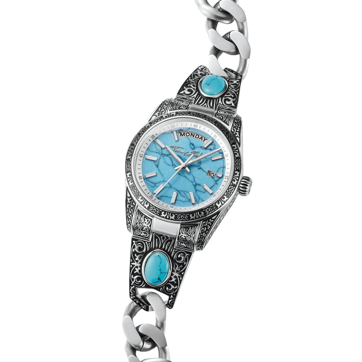 Thomas Sabo Women's Western-Style Watch with Turquoise, Stainless Steel TWA0455