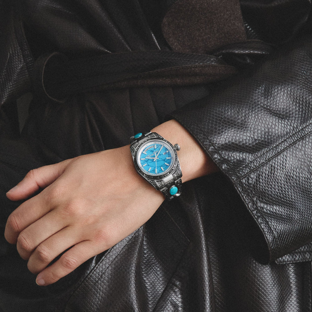 Thomas Sabo Women's Western-Style Watch with Turquoise, Stainless Steel TWA0455
