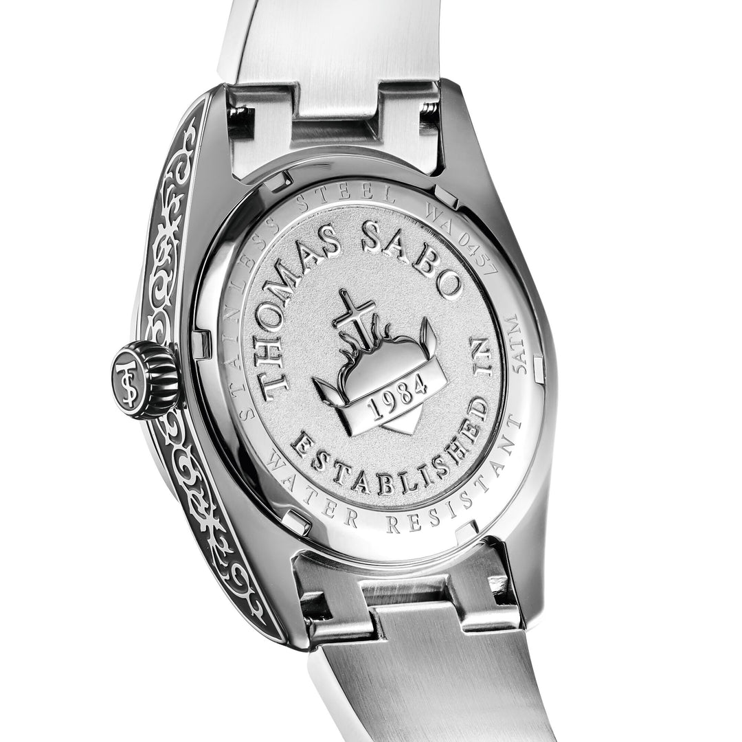 Thomas Sabo Women's Western-Style Watch with Onyx, Stainless Steel TWA0457
