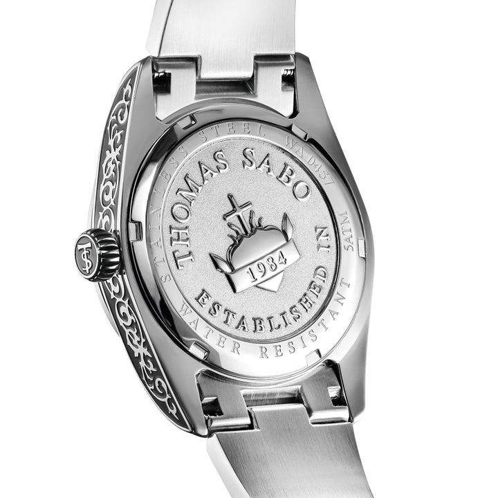Thomas Sabo Women's Western-Style Watch with Onyx, Stainless Steel TWA0457