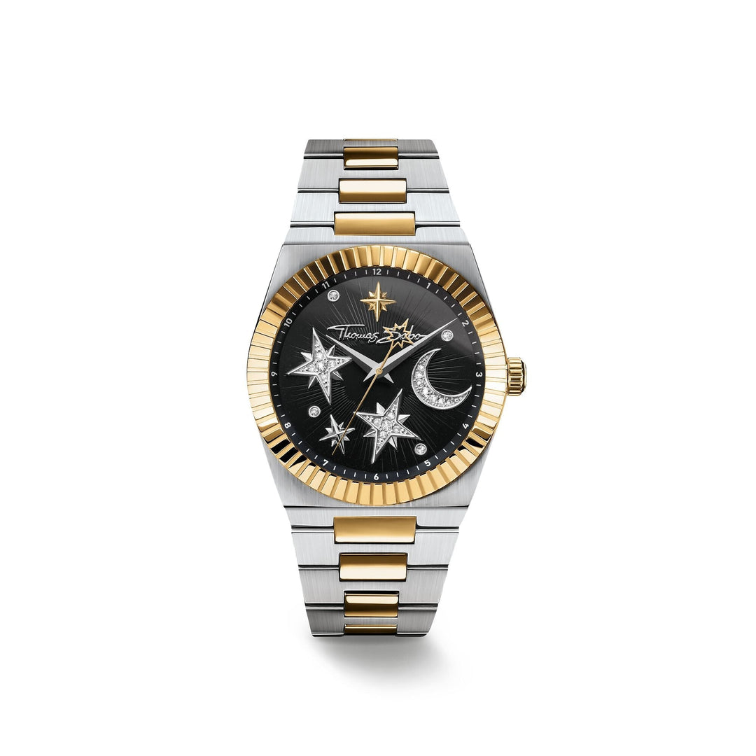 Thomas Sabo Women's Moon and Stars Watch with Black Dial TWA0465