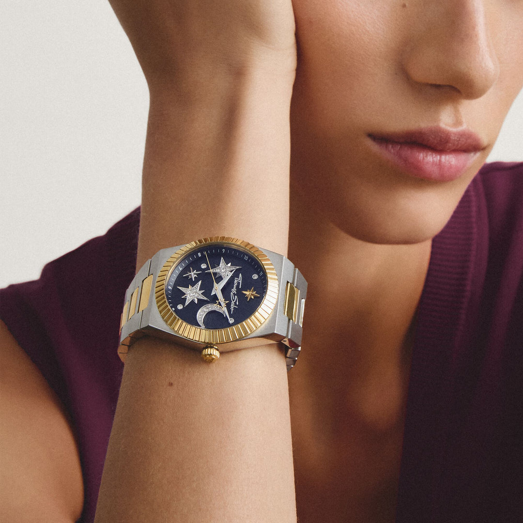 Thomas Sabo Women's Moon and Stars Watch with Black Dial TWA0465