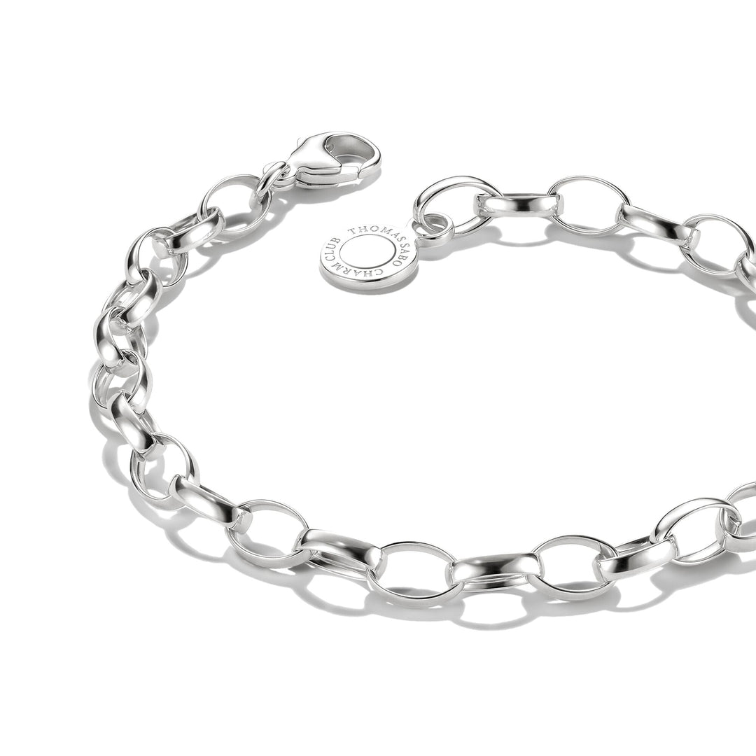 Thomas Sabo Silver-Plated Charm Club Bracelet Cx0031M