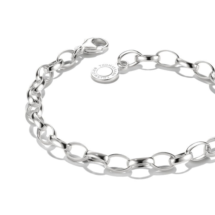 Thomas Sabo Silver-Plated Charm Club Bracelet Cx0031M