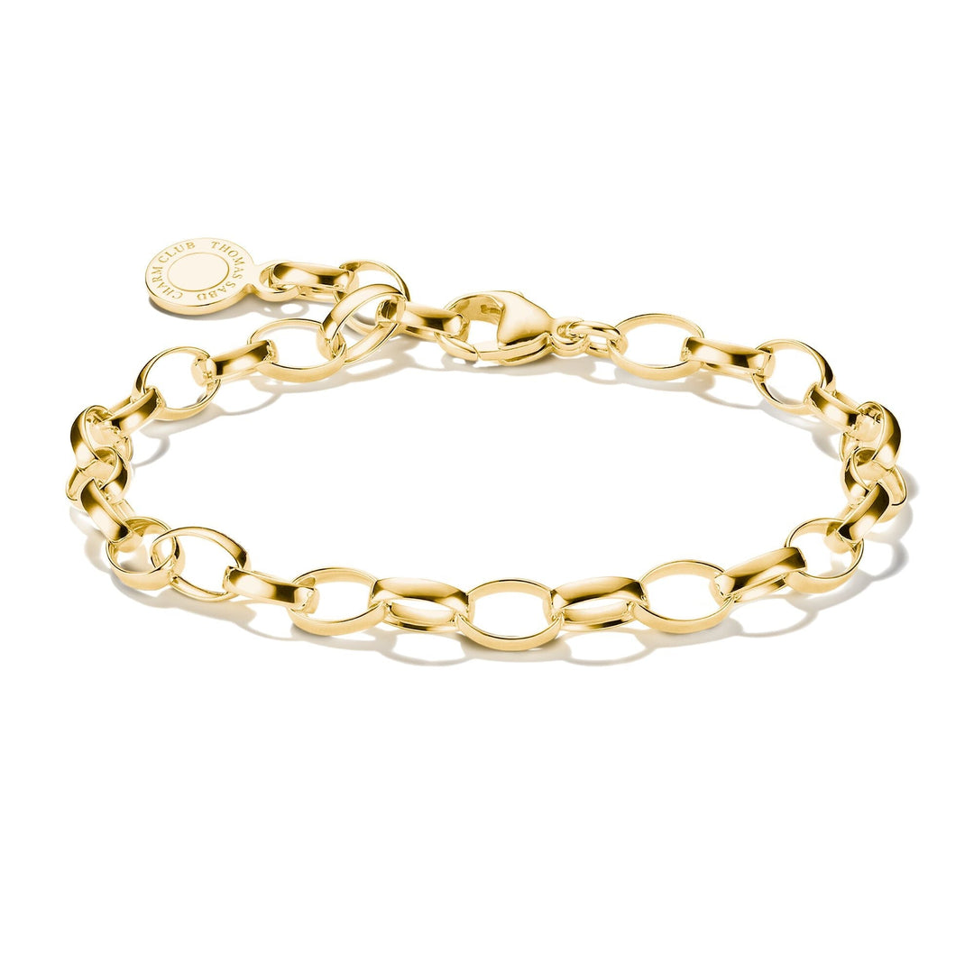 Thomas Sabo Gold-Tone Stainless Steel Charm Club Bracelet CX0031SY