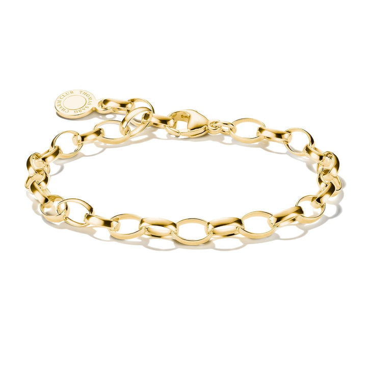 Thomas Sabo Gold-Tone Stainless Steel Charm Club Bracelet CX0031SY