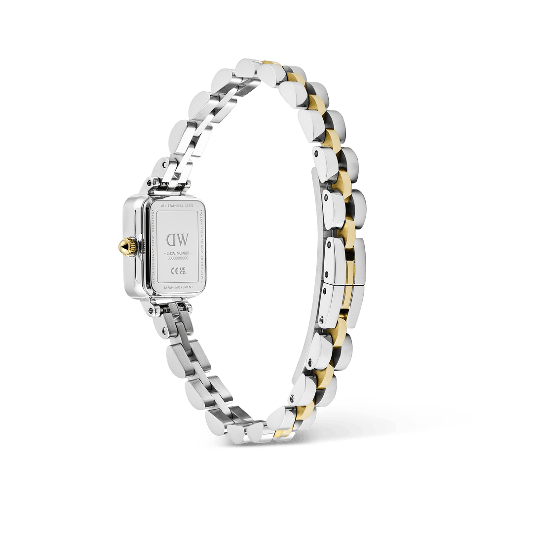 Daniel Wellington Quadro Mini Arch 3-Link Two Tone Gold DW00100925