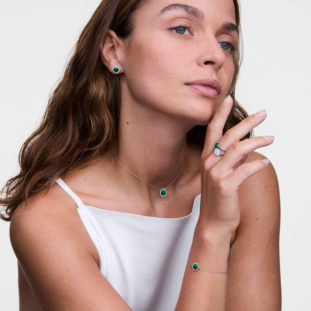 Daniel Wellington Audrey Ring Jade Silver