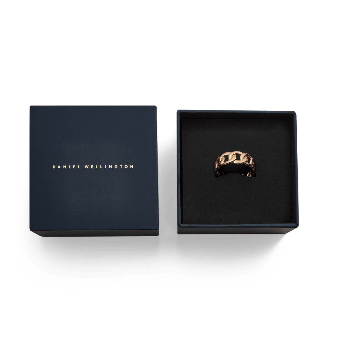 Daniel Wellington Chunky Chain Ring Rose Gold