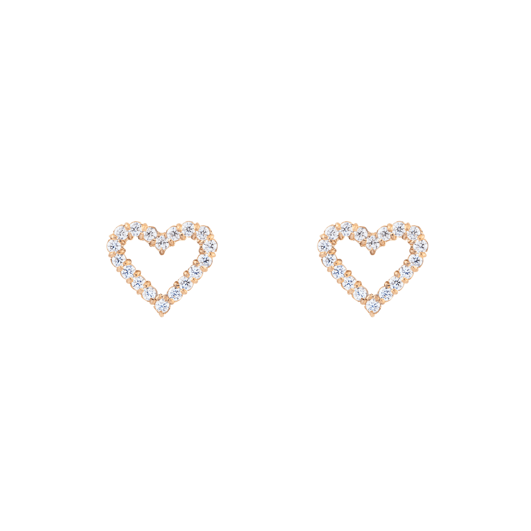 Daniel Wellington Mirelle Heart Earring Rose Gold