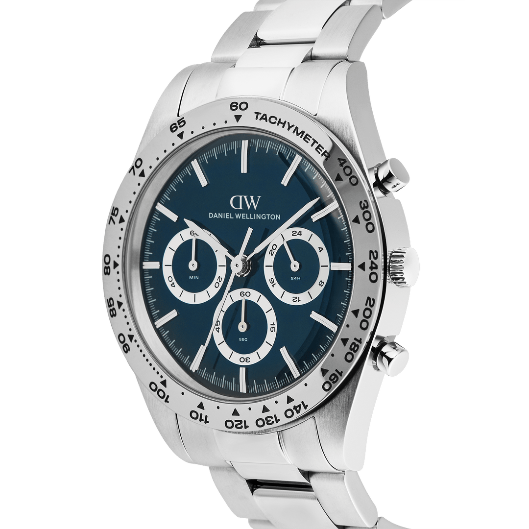 Daniel Wellington Iconic Tachymeter 3-Link Arctic Silver