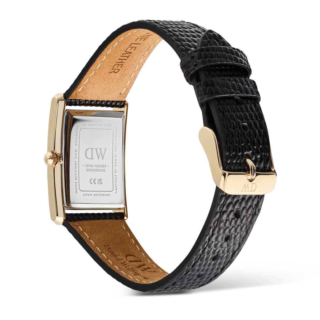 Daniel Wellington Bound Black Lizard Guilloché Gold DW00100899