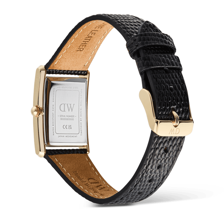 Daniel Wellington Bound Black Lizard Guilloché Gold DW00100899