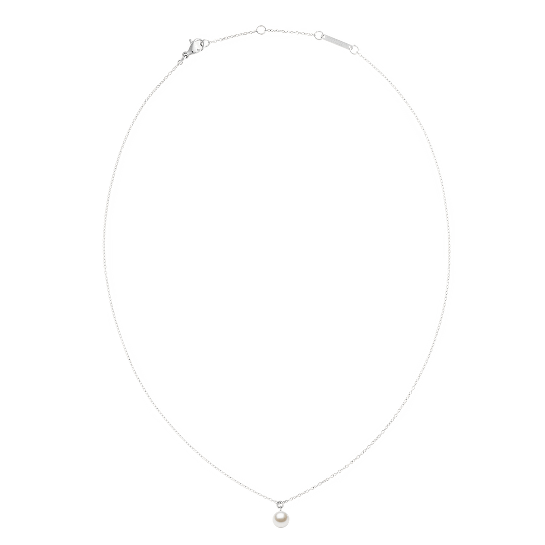 Daniel Wellington Pearl Necklace Silver DW00401957