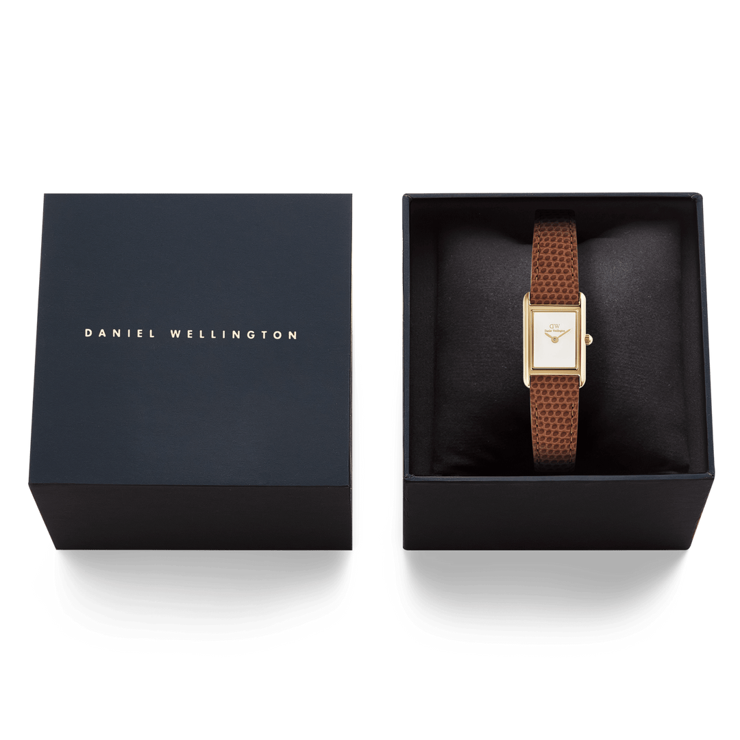 Daniel Wellington Bound Mini Light Brown Lizard Gold DW00100905