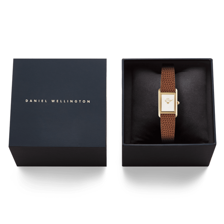 Daniel Wellington Bound Mini Light Brown Lizard Gold DW00100905