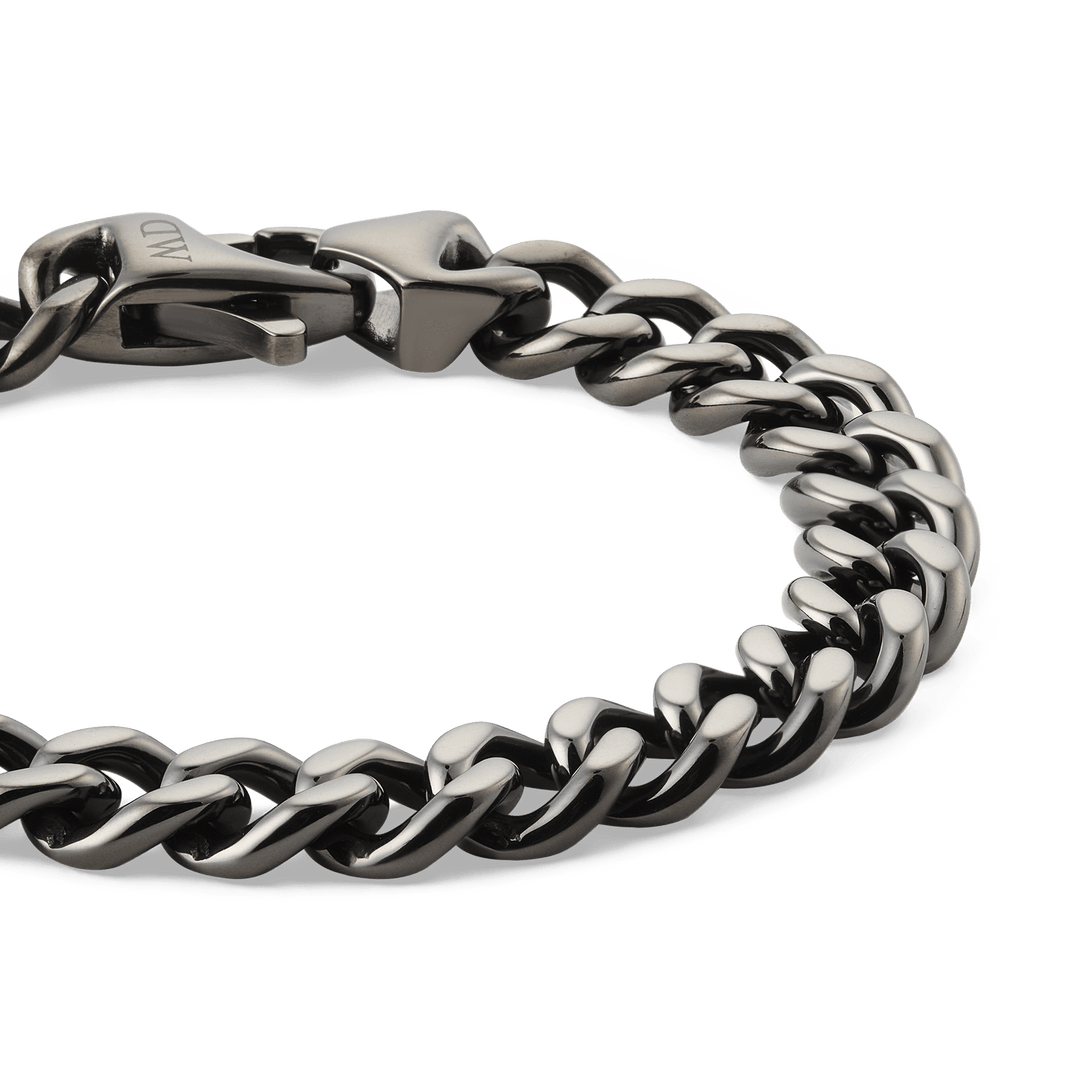 Daniel Wellington Ellipse Cuban Chain Bracelet Graphite