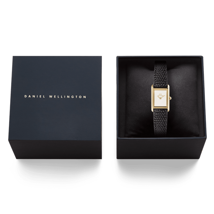 Daniel Wellington Bound Mini Black Lizard Gold DW00100903