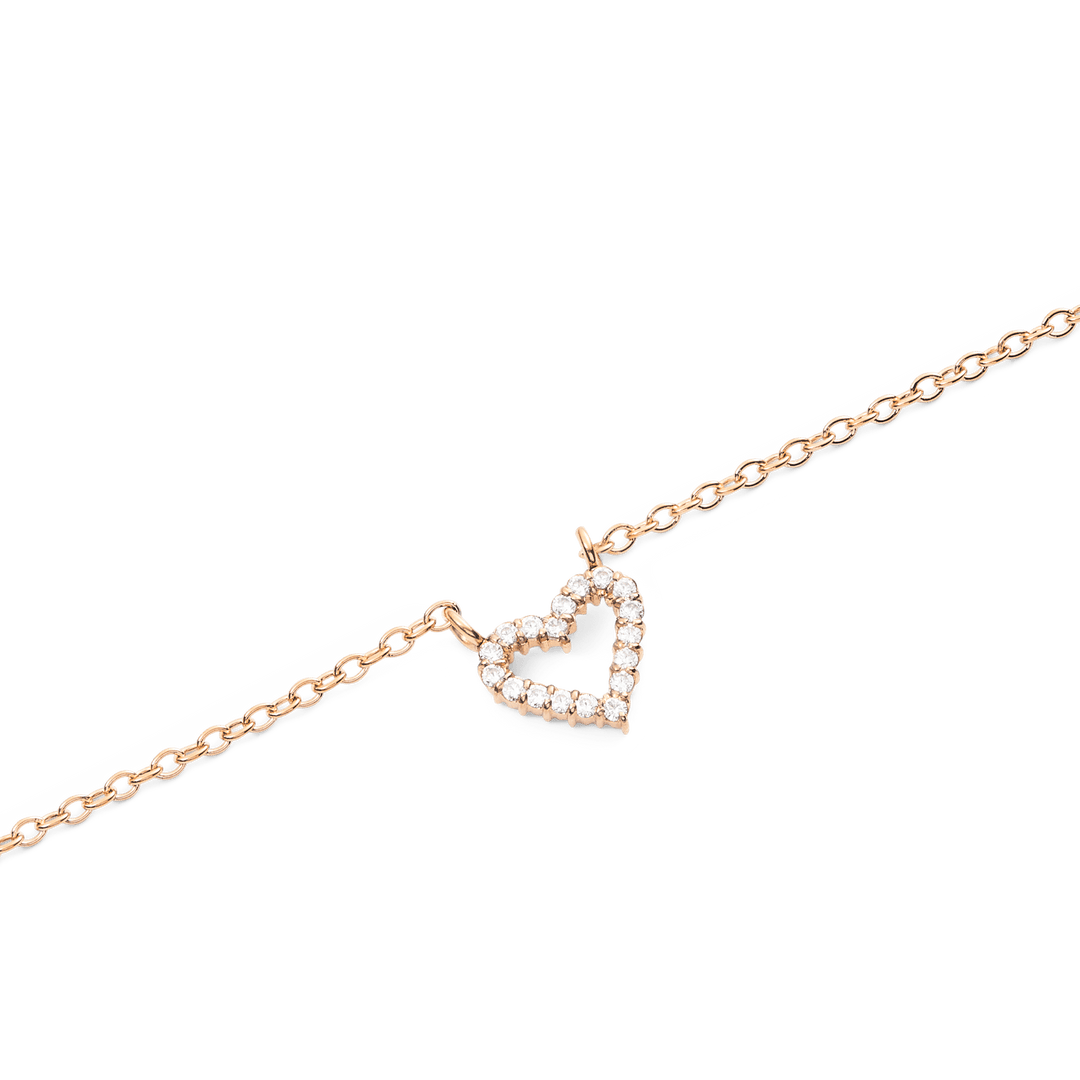 Daniel Wellington Mirelle Heart Necklace Rose Gold