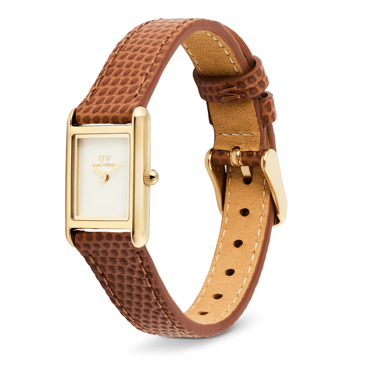 Daniel Wellington Bound Mini Light Brown Lizard Gold DW00100905