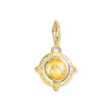 THOMAS SABO Charm Pendant Vintage Globe Gold Multi Stone CC1923