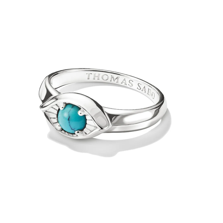 THOMAS SABO Small Eye Ring with Imitation Turquoise TR2527