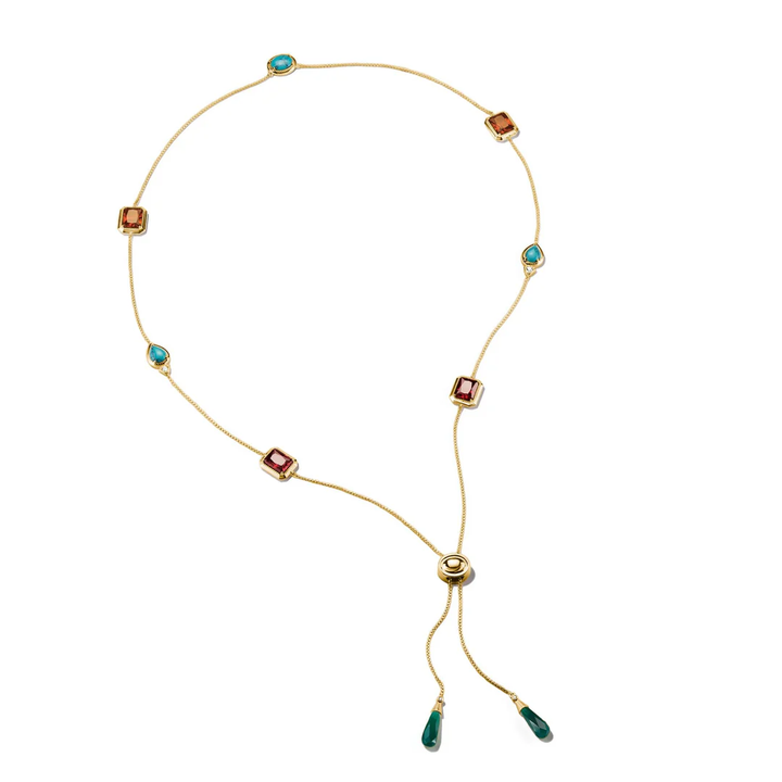 THOMAS S SABO Y Necklace with Multi-coloured Stones TKE2339Y