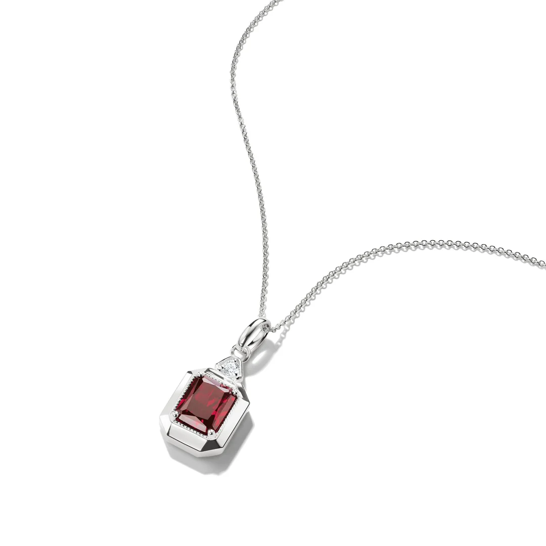 THOMAS SABO Necklace with Red Octagon Zirconia Pendant TKE2366RE